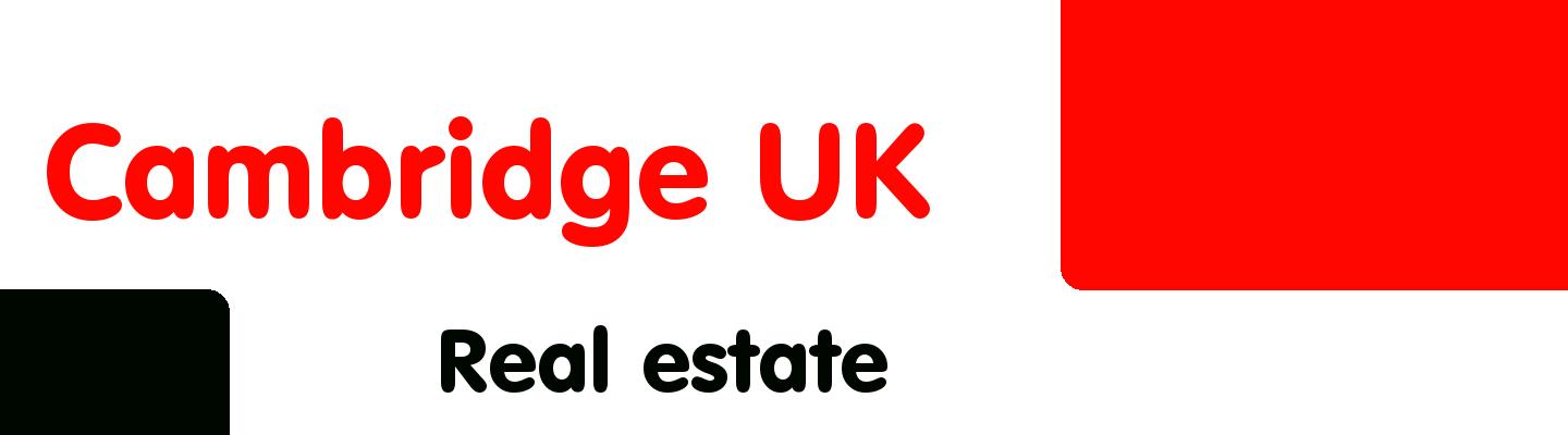 Best real estate in Cambridge UK - Rating & Reviews
